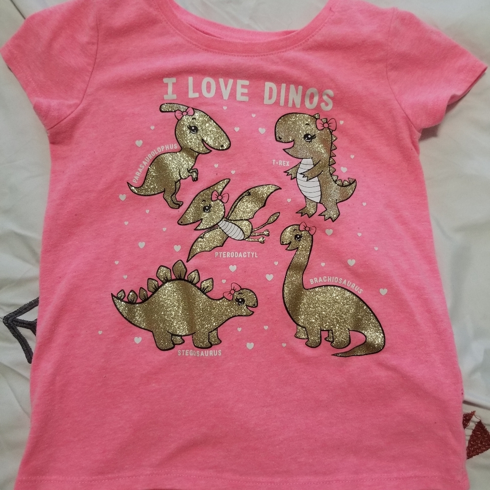 Toddler girl dino shirt